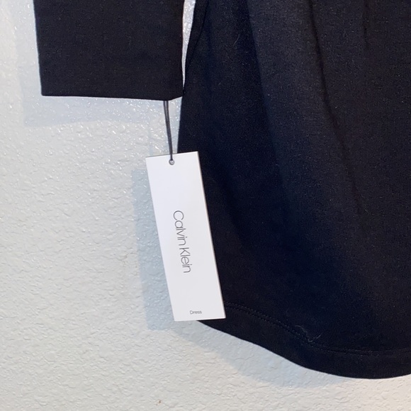 CK Rhinestone Logo Hooded Sweatshirt Dress - Picture 7 of 8